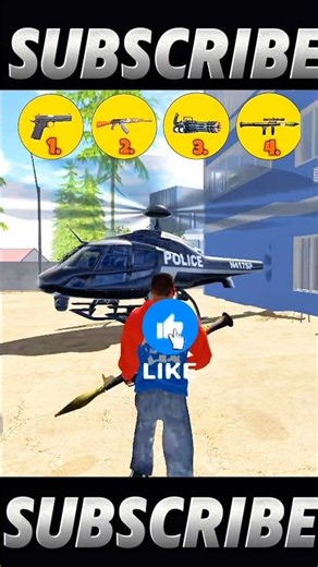 NEW POLICE HELICOPTER VS ALL GUNS 🔫 CHALLENGE | VIDEO | INDIAN BIKE DRIVING 3D GAME 🎮