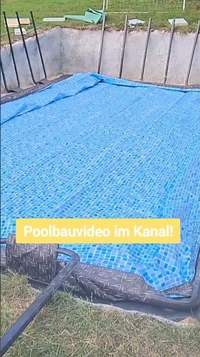 Time-lapse of pool assembly with ground preparation #pool #intex