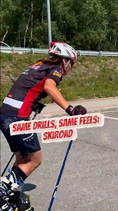 Perfecting the technique all year round. Special slalom exercises on the SkiRoad. #skiroad #sciare