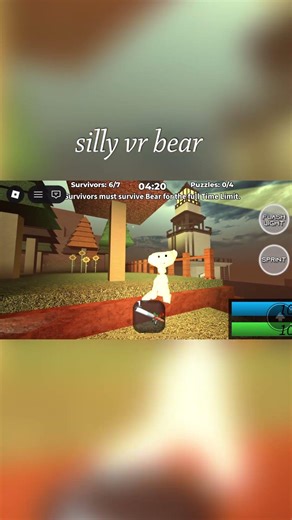 silly little vr bear #roblox #funny #shorts #fypシ #fypシ゚viral #bearalpha #vr #lol #funnyshort hiii!
