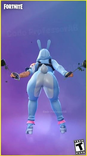 Fortnite Rose Step Emote Bunny Penny Skin Thicc 🍑😜😱🔥
