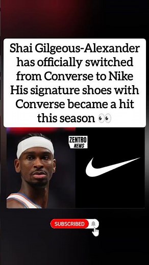 Shai Just DROPPED Converse for Nike! 👟🚨#shorts