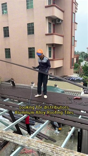 Cheap and durable aluminum alloy roof tiles#aluminum #roofing #tile