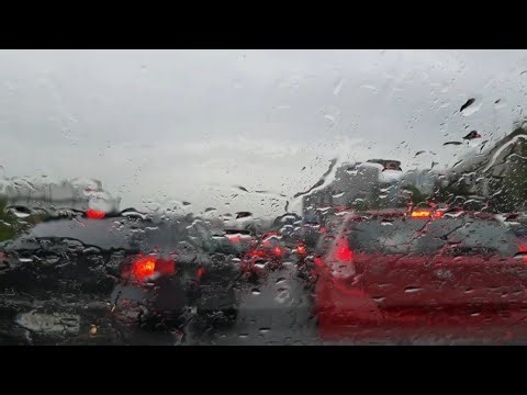8 Hours of Rain on Car Window 🌧️ | Black Screen for Sleep, Focus & Relaxation