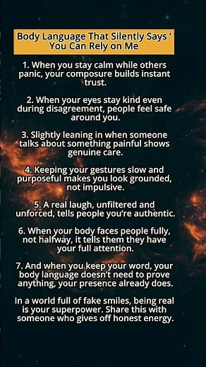 7 Body Language Habits That Show You’re a Genuine and Reliable Person