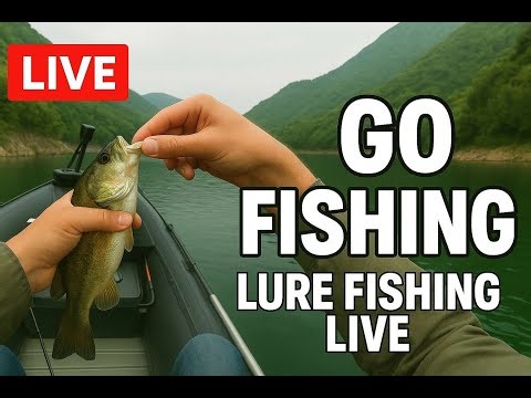 Lure Fishing from an Inflatable Boat | Cliffside Lake
