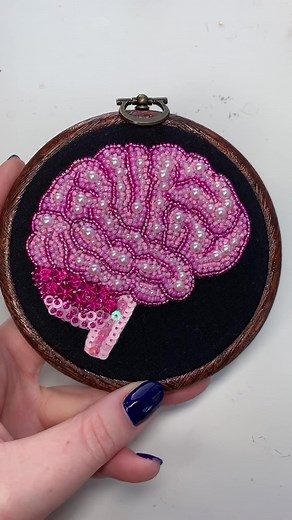 Creative Beadwork and Embroidery with a Twist of Anatomy Art