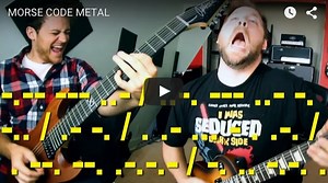 Guitarists Communicate Via Morse Code Metal — Video