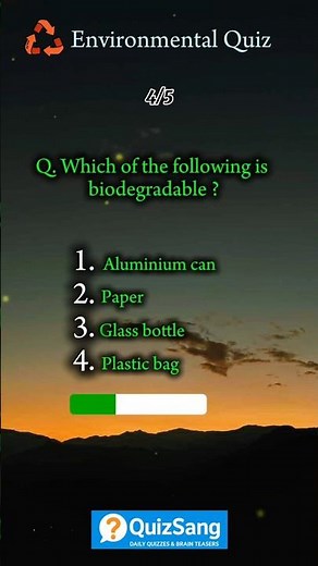 🍃 Test Your Environmental Knowledge — Can You Beat This?