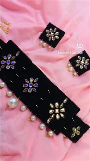 Kundan Choker set￼￼￼😍 #tutorial #kundan #necklace #chokernecklace