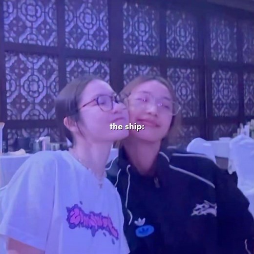 Kiss between cheeks in front of p'milk 555 #namtanfilm