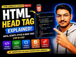 HTML Head Tag Explained 🔥 | Meta, Script & Style (Beginner Guide)