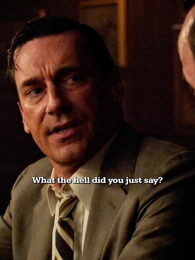 The Wrong Thing To Say To Don Draper. | Mad men