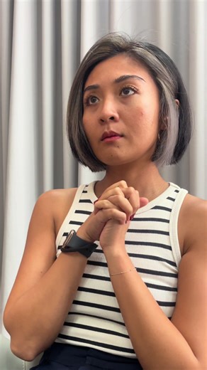 A sharp blunt bob elevated with silver money piece highlights. Minimal placement, maximum impact. #Livhairstudio #Nilai #HairstudioNilai