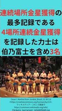 Hakunofuji sets a new record! Winning gold stars in four consecutive tournaments #shorts #sumo #s...