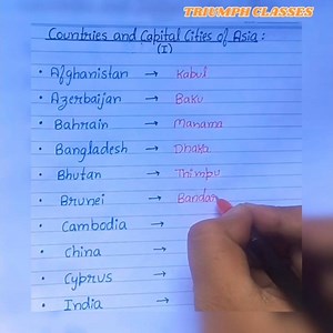 Countries and capital cities of Asia (PART-1)
