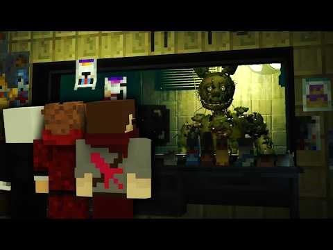 We Survived FIVE NIGHTS AT FREDDY'S 3 In Minecraft...