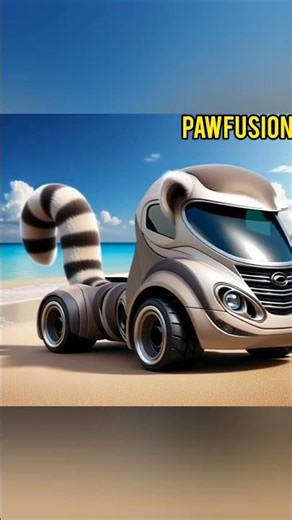 Cute LEMUR Becomes a TRUCK !