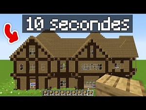 I gave 50 players 10 seconds to build the best Minecraft house! (tournament)
