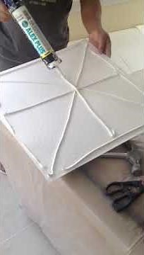 Styrofoam Ceiling Tiles Easy Application & installation DIY