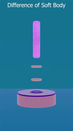 Difference of Soft Body. #animation #blender3d #shorts