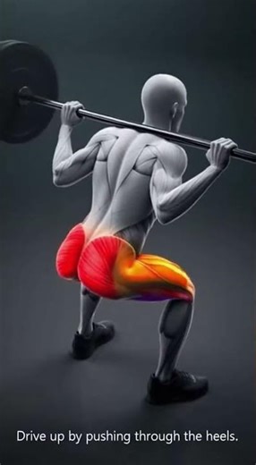 Barbell Squat Anatomy Animation: Glutes, Quads & Core Activation Explained