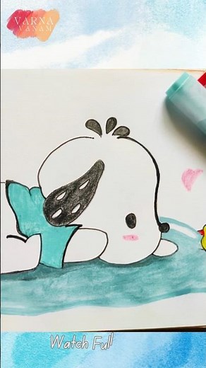 How to Draw Pochacco 🐶 | Easy & Cute Sanrio Character for Beginners #Shorts