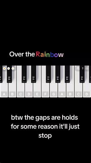 Piano Tutorial for Over The Rainbow