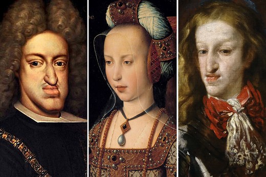 Centuries of inbreeding among European royals responsible for famous facial deformities seen in historical paintings