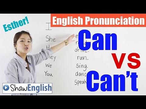 English Pronunciation: Can vs Can't