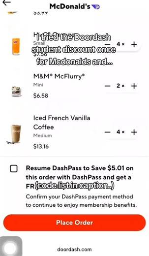 New DoorDash Promo Codes That Works (April 2026) 1️⃣ 🍟 25% Off — YAY20OFF4 Takes a few dollars off some orders. Works sometimes depending on the account. 2️⃣ 💳 $750 DoorDash Credit — once per account ⭐️ Found this on Dashbites.store Details about this one has already been posted on my profile as a pinnd video. 3️⃣ 🔥 50% Off — RECAPANDCHILL50 Takes a big chunk off for some accounts with DashPass. I usually try this one first. 4️⃣ 🍔 20% Off — DASH2HOME Knocks a bit off delivery for some people