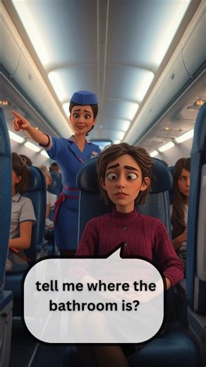 "✈️Airplane Bathroom - Where is the Restroom in English?"
