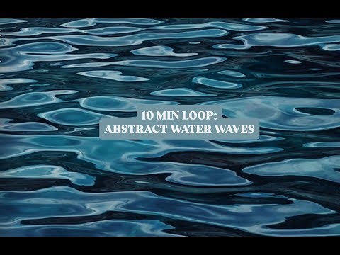 Turquoise Abstract Wave Pattern, Glassy Water, Ambient Background | 10 Minute Calm Loop