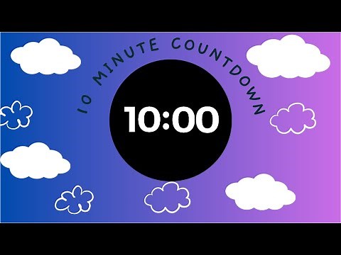 10 MINUTE CLEAN UP TIMER - with upbeat music and colourful visuals