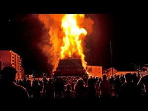 12TH OF JULY BONFIRE'S IN NORTHERN IRELAND. INCLUDING THE COLLAPSES. 2021.