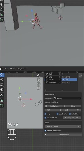 Game Control Rig | Blender Animation Controller Addon #blendertutorial #3danimation #tutorial #free