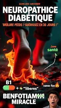 Brûlure aux Pieds Neuropathie : Guérison Naturelle avec Benfotiamine et Régime #santé
