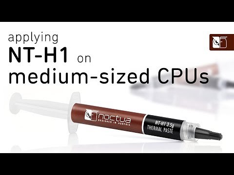 Noctua NT-H1: How to apply on medium-sized CPUs (e.g. AMD AM5/AM4, Intel LGA1700, LGA2011 & LGA2066)