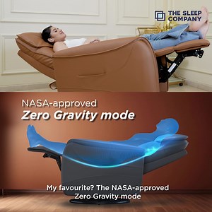 1.3M views · 10K reactions | Sofa so comfortable that you'll end up sleeping on it! Get The Sleep Company’s Luxe Recliner Sofa — designed with patented SmartGRID Technology for long-lasting comfort. Visit the nearest store today — just 15 minutes away! - Patented SmartGRID® Technology - German-engineered mechanism - Reviva-Luxe Massager Technology - One – touch motorised recline - NASA Approved Zero Gravity Mode - 2-year warranty - No cost EMI | The Sleep Company | Facebook