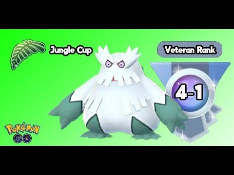 Abomasnow is freezing Go Battle League for Jungle Cup at Veteran Rank, Season 24, in Pokémon Go