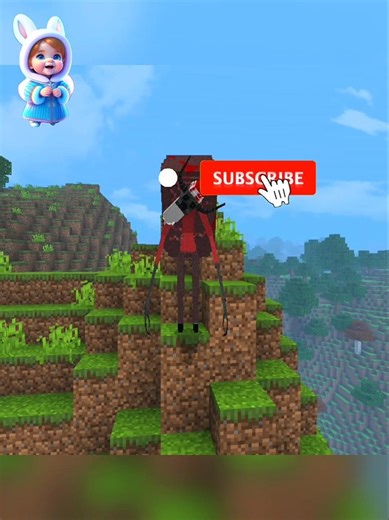 minecraft but cute rabbit girl is controlling me how #minecraft #shorts #funny