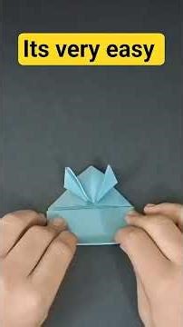 Making a frog by paper | It's very easy || #Shorts #paper #frog #origami #craft