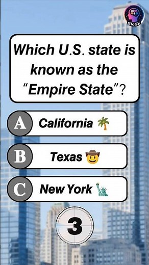 Can You Guess the Empire State? 🇺🇸🗽 | USA GK Quiz #Shorts#USAGK#GeneralKnowledge