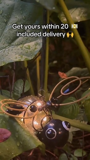 🐝💡 These solar bee lights bring cozy charm to any garden! ✅ Solar-powered, auto ON at night, weatherproof 🌟 Perfect for porches, trees, or fences—instant outdoor glow! 🌻✨ | Augmentbe