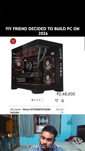 My friend wants build pc on 2026😢#cpu #pcgaming