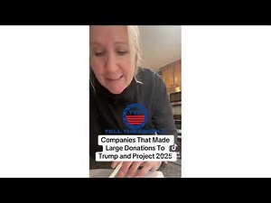 Companies That Donated To PROJECT 2025!