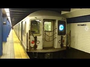 IND Fulton St Line: R42 C Trains at Broadway Junction-Fulton St (Weekend)
