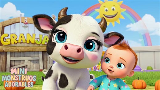 LA VACA LOLA Y EL BEBÉ PEPITO EN OTOÑO | Los Mini Monstruos Adorables