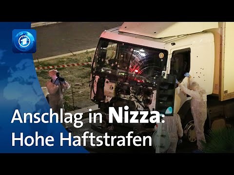 Lkw-Anschlag in Nizza 2016: Hohe Haftstrafen im Terrorprozess