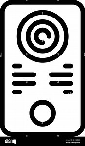 Entry video intercom icon outline vector. Electronic call. Door system Stock Vector Image & Art - Alamy
